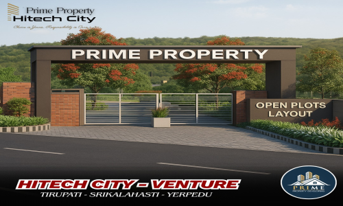 Prime Property Hitech City – 20 Acres of Premium TUDA-Approved Open Plots in Tirupati–Yerpedu Corridor